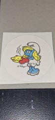vintage Stickers Scratch N Sniff Smurfet SMURF APPLE, Single,peyo RARE