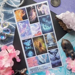 Stickii – Celestial Creatures Stickers – Fantasy Sticker Sheet – Crafts Journals