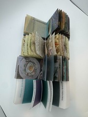 Mo Card Vellum Small Books Qty 4 Floral Van Gogh Color Vintage-theme Scrapbook