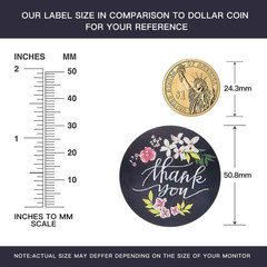 500 Pcs 2 Inch Thank You Stickers, Thank You Stickers Roll, Thank You Labels for
