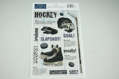 Flair Designs Hockey Scrapbook Paper + Sticker Sheet – Hockey Scrapbooking Pages