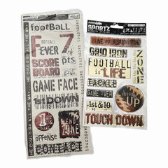 Football Scrapbooking & Sticker Lot Mixed Brands Paper Embellishments Crafts