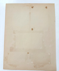 Lovely 1800’s Scrapbook page with Delicate Die Cuts of Children & A Puppy *