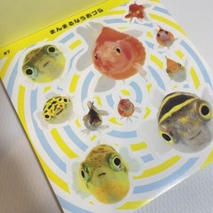 Uozura Fish Heads Stickers book 274 Japanese stickers Uozura / Atsushi Morioka