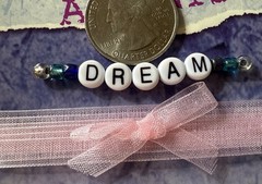 DREAM/BELIEVE Finishing Accents(4pc)Darice•Sheer Ribbon•Beads•Bows•Card Making•