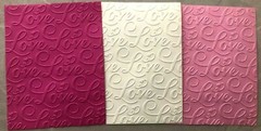 5 Anna Griffin Scripted Love Embossed Card Fronts