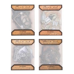 Vilikya 120pcs Steampunk Junk Journal Supplies, Small Vintage Scrapbook Material