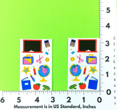 Vintage 90’s Classroom School Supplies Mrs. Grossman’s Stickers Half Sheet x 2