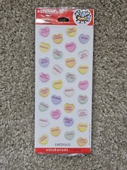 Stickeroni from Hallmark, Valentine’s Stickers, Candy Conversation Hearts