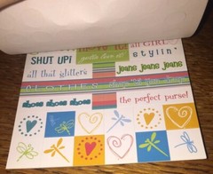 Deja Views Girl Talk Friends Hang Out Tablet Scrapbook Stickers Craft POS-125