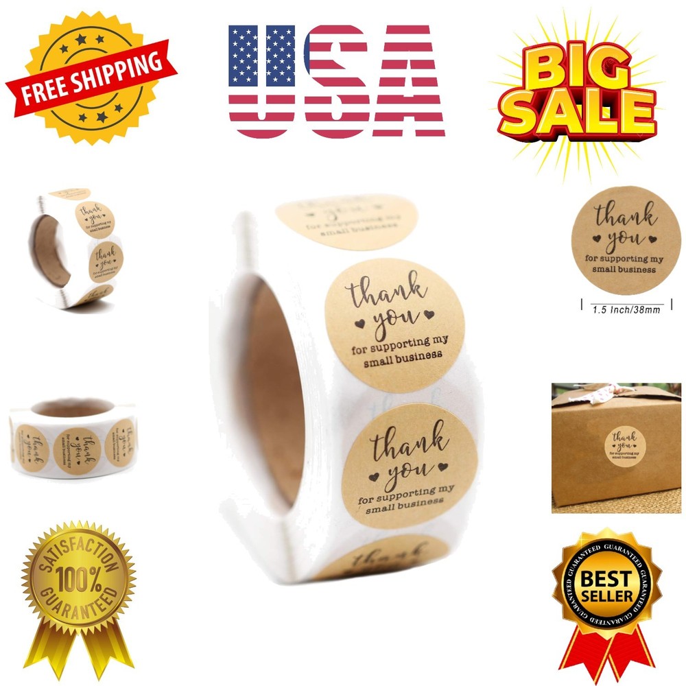 1.5»Thank You for Supporting My Small Business Sticker, Thank You Stickers, …