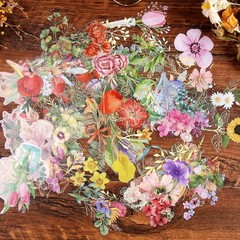 Gilding Flower Stickers 240 Pieces – Glitter Watercolor Transparent Stickers …