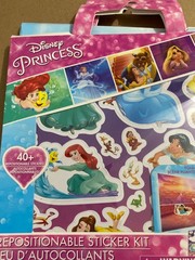 Disney Princess Sticker Kit 2 RepositionableStickerSheet 1 Foldable Scene63Stick
