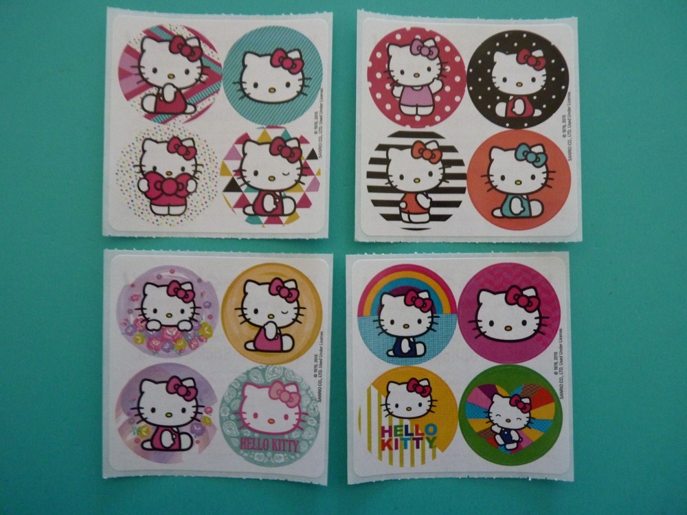 Sanrio Hello Kitty Stickers (4) Mods 2.5″ x 2.5″ Sandylion