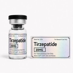 Customizable Holographic Peptide Vial Labels for 3ml Vials- Set of 20 labels!