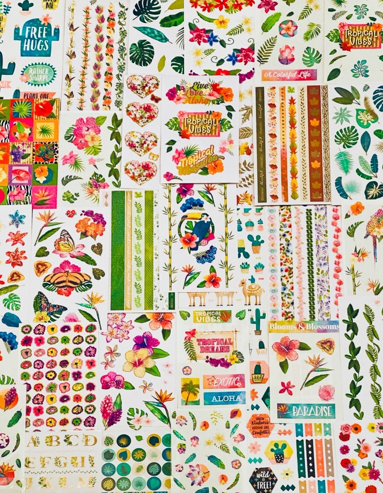 Huge Lot Stickers Planner Craft Scrapbook Variety Themes All Themes | 979+ Pcs.