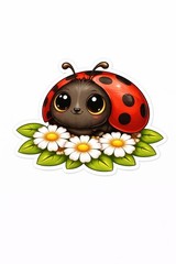 10 Insect Stickers Cute Kawaii Bee Ladybug Caterpillar Dragonfly Bug Set