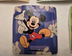 Vintage Smile Makers Mickey Disney Stickers Lot of 5 2.5 x 2.5 Inches