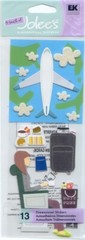 A Touch of Jolee’s PLANE TRIP Theme 3-D Stickers 13 PC 64500 FAST FREE shipping!
