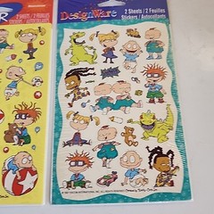 3 Pkgs. 1997 Nickelodeon RUGRATS Stickers 12 Sheets American Greetings NIP