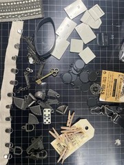 VINTAGE open stock MOSTLY 7GYPSIES METAL EMBELLISHMENTS