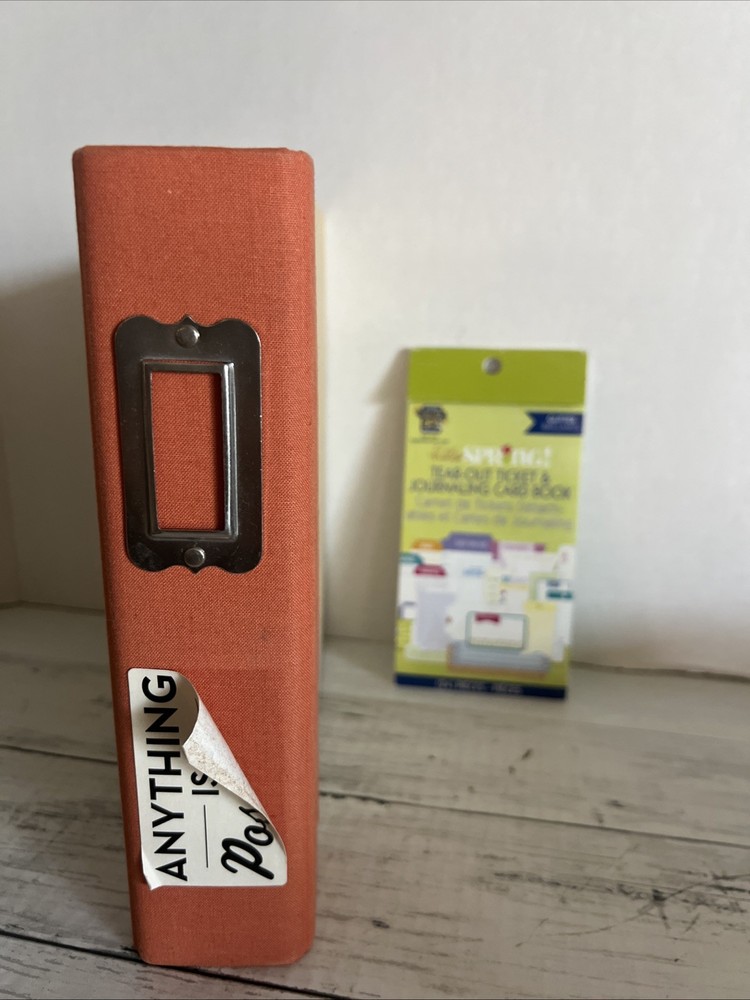 Simple Stories ~ LIMITED EDITION ORANGE ~ SN@P! Binder ~ Snap Plus Tear-out Book