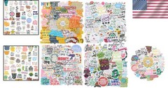 200pcs Waterproof Motivational Stickers – Perfect for Water Bottles & Laptops