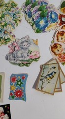 Huge lot Of 125 Vintage Small Stickers/Stamps NEW People Floral & More