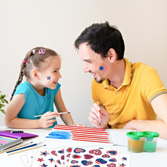 432Pcs Patriotic Stickers American Flag Print Star Heart Shaped Stickers 4Th Of