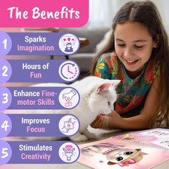Sticker Dress up Kitten – Kids Activity and Sticker Book Learn Fashion Design fo