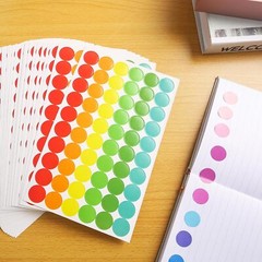 3360PCS Colorful Dots Stickers, Color Coding Labels Circle Stickers round Labeli