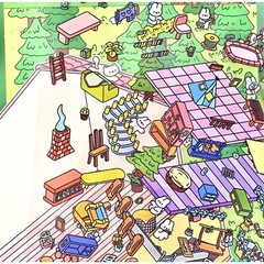 Two Extra Large (3D) Isometric Scene Rooms. Treehouse and Canned Apartment.