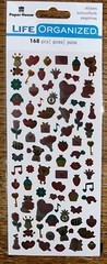 Paper House Life Organized VALENTINES 168 MICRO FOIL Love U Heart Flower Animals