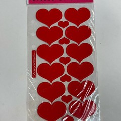 Stickopotamus Double Heart Binder Sticker Sheet Photo Safe Stickers
