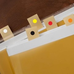 Bright Color Coding Dot Stickers 10mm 1400pcs for Scrapbooking and Organization