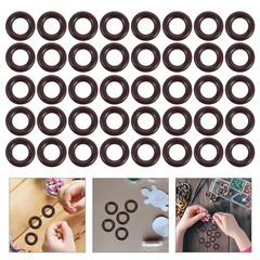 50Pcs Wooden Craft Connectors Coffee Color for Jewelry Making