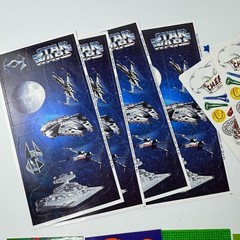 Vintage Stickers Lot Loose Sheets Sports Star Wars Scrapbook Crafts