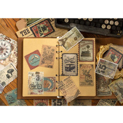 Vintage Scrapbook Washi Stickers Set 180Pcs Plant Old Modern Times Forest Animal