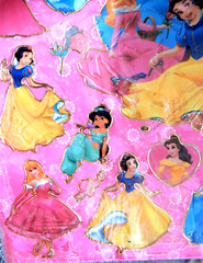 DISNEY PRINCESS Laser Stickers CINDERELLA Snow White ARIEL Jasmine AURORA Belle