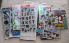 Lot of 21 New Scrapbooking Stickers & Accents VGC