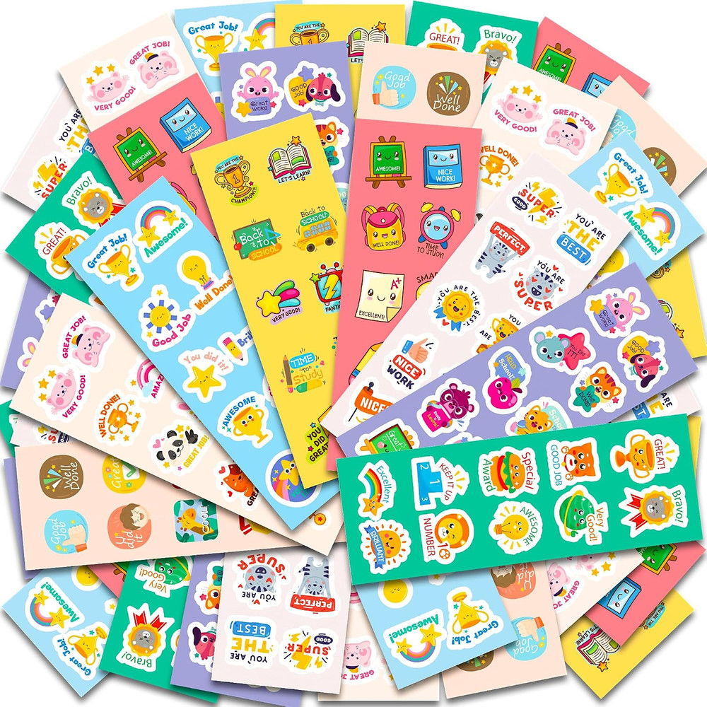 Back to School Supplies,400 Pcs Teacher Motivational Stickers for Kids | Back to