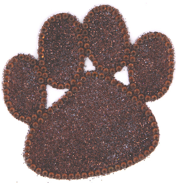 Paw Print Rhinestone Stickers Self Adhesive Gems Embellishment Crafts