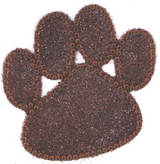 Paw Print Rhinestone Stickers Self Adhesive Gems Embellishment Crafts