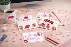 Valentine’s Sticker Set – 14 Piece