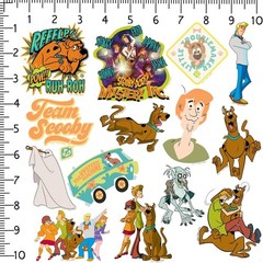 SCOOBY DOO VARIETY DIE CUT VINYL 50 CT STICKER PACK