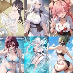 63PCs Sexy Asian Japanese Anime Women Waterproof Stickers Cartoon For Laptop Dec