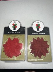 Imaginisce Poinsettia Vendetta 10 RED & 10 CINNAMON NEW!!! Vintage 2006 – 2 Pack