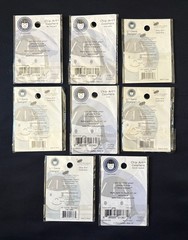 8 Assorted Vintage Li’l Davis Chip-Art Paper Coasters Scrapbooking DIY Craft NEW