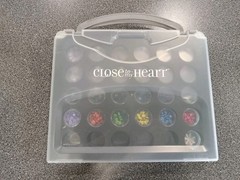 CLOSE TO MY HEART Embellishment Storage case w/ 25 containers CTMH scrapbooking