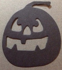 JACK-O-LANTERN Die-Cut(6pc) 1-3/4″x2″•Pumpkin•Black/Orange•Scary •Halloween•Face